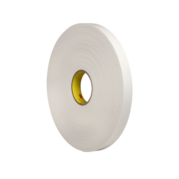 3M 4462 Double Sided Foam Tape, 1" x 72 yds., 1/32", White, PK9